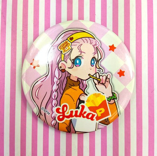 Megurine Luka Can Badge - Vocaloid Diner with Hatsune Miku