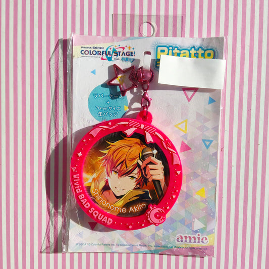 Shinonome Akito Emblem Keychain - Project Sekai Colorful Stage! ft. Hatsune Miku