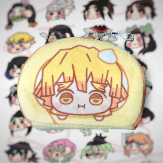 Zenitsu Agatsuma Kimetsu No Yaiba Roll Decorative Keychain